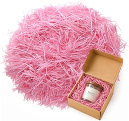 Paasgras, roze, 200 g, naturel als vulmateriaal, cadeau en vulling voor paasmandje, geschikt als geschenkdoos, vulmateriaal — thumbnail 1