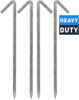 Grondanker en tentpinnen set van 6 stuks van 30 cm - Ideaal voor tuin, trampoline en schommel — thumbnail 3