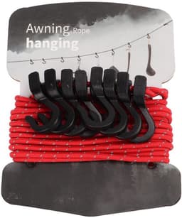 Waslijn Draagbaar - Verstelbare Lengte - Camping Waslijn - Balkon Kleding Drooglijn - Reflecterende Staaldraad - Driehoekige Instelknop — thumbnail 1