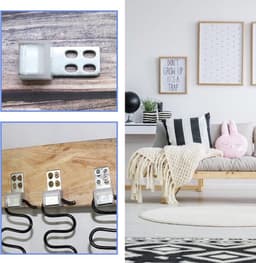 Meubelvering - Verbindingsclips - 4 Gaten - Zig Zag Springs - Klemmen - Geschikt voor meubels - Zilver - 20 stuks Bekleding Meubels Spring Clips, 4 Gaten Blijven Draad Zig Zag Springs Klemmen, Zilver. — thumbnail 2