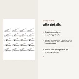 Kledingklemmen Roestvrij staal - Sterke Klemkracht - Houten/Kunststof Wasknijpers - Kledingclips - Organisatiehulp - Duurzaam en Lichtgewicht — thumbnail 4
