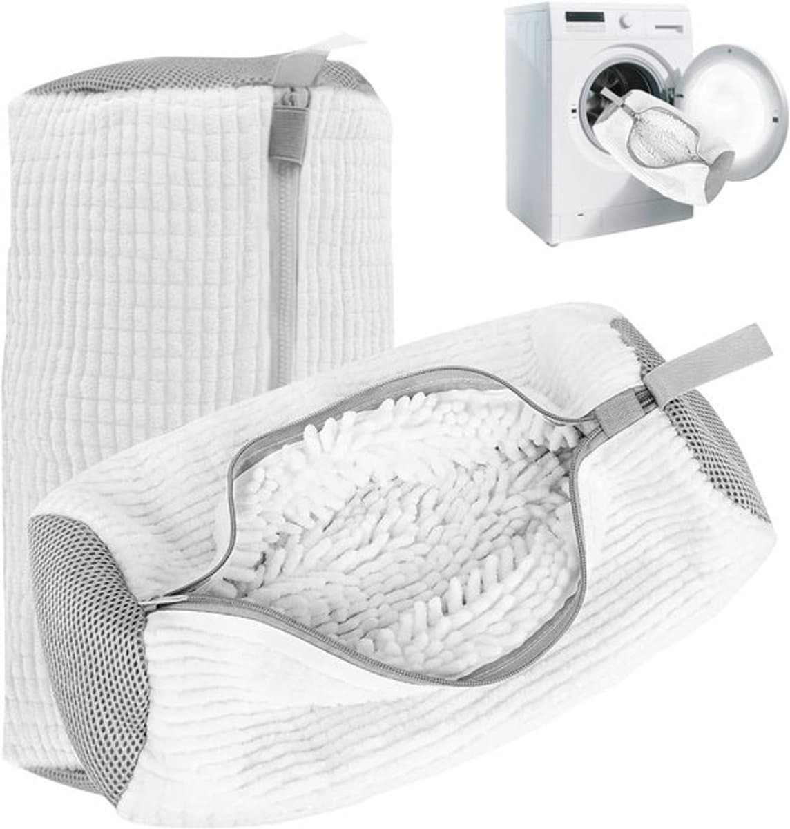 SnelShoppen - Shoe Washing Bag 2 Stuks - Wasmachine Schoenwaszak - Herbruikbare Waszak voor Schoenen met Rits - Bescherming tegen Schade en Kleuroverd — afbeelding 1
