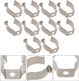 Roestvrijstalen Veerklemmen - Gereedschapshangers Clips - Gereedschap Organiseren - Zwaar Gebruik Ontwerp - 19 mm - Zilver — thumbnail 3