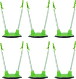 Baggy Rack Houder - Voedselzak Clip - Voedsel Prep - Handsfree Gemak - 6 Stuks - Groen — thumbnail 1