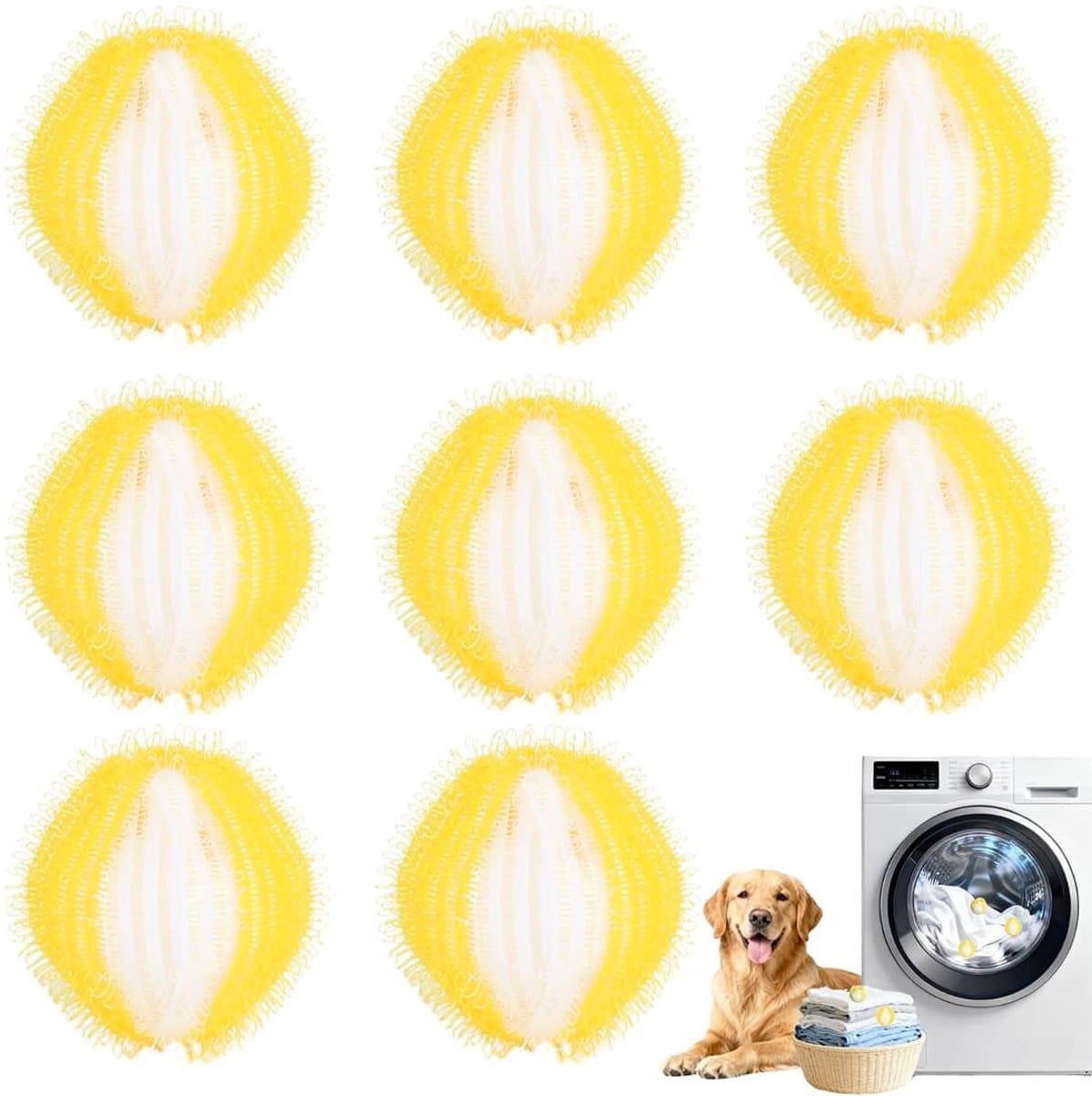 Solidchoice - Set van 8 Herbruikbare Haarvangers voor de Wasmachine — afbeelding 1