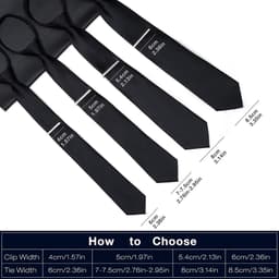 Stropdaspen 5.4 cm - roestvrij staal - set van 3/5 - stijlvol accessoire voor elke gelegenheid - ShopVlot — thumbnail 3