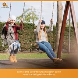 SnelShoppen - Pack van 4 Grondankers voor Schommel, Tuin, Speeltoren, Rozenboog - Galvaniseerd Staal, Inclusief Houten Schroeven, Veilig en Duurzaam — thumbnail 2