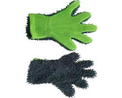 Auto Schoonmakende Handschoenen, Microfiber Multifunctionele Vijf Vinger Waswanten Voor Interieur En Exterieur Reiniging Washandschoen Chemische Jongens Washandschoen