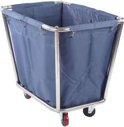 lyrlody Commerciële Waswagen, Industriële Rolmand, Robuuste Roestvrijstalen Mand, 350 Liter Inhoud, Slijtvast — thumbnail 5