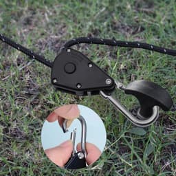 Spanner - Reflecterende trekkoordspanner - 4 meter - Meerkleurig — thumbnail 2