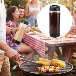 Omgekeerde Knijpflessen - Voedselveilig Plastic - Grote Capaciteit - Zelfsluitende Klep - Voor Keuken en Restaurant — thumbnail 2
