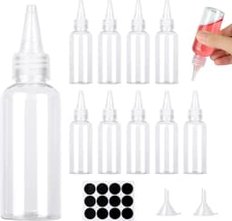 Knijpfles Set - Doorzichtig Plastic - 10 Stuks - 150 ml - Voor Thuis en Restaurant — thumbnail 2