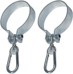 Swingklemmen set van 2 - Ø 10 cm - gegalvaniseerd staal - ideaal voor ronde houtblokken - ShopVlot — thumbnail 1