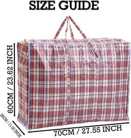 Dailygoods- Waszak Extra Groot - Waterdichte Opbergzak - Herbruikbare Tas - Dubbele Rits - Heavy Duty - Voor Kleding/Speelgoed — thumbnail 5