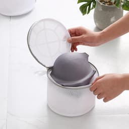 Set van 4 beha-waszakken voor de wasmachine, 18 cm x 20 cm, herbruikbare wasnetten met ritssluiting voor delicate kleding — thumbnail 5
