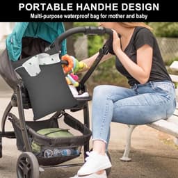 SnelShoppen - 2 Stuks Waszak Reis 40x30cm, Herbruikbare Waterdichte Zak met Rits voor Zwemkleding, Strandhanddoeken, Luiers, Vuilwas, Reiswaszak — thumbnail 2