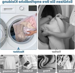 Grote Herbruikbare Wasnetten voor Wasmachine - Waszakken met Rits voor Kleding, Sweaters en Broeken (XXL 60 x 80 cm, XXXL 90 x 110 cm) — thumbnail 2