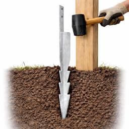 SnelShoppen - Swingankers en Speeltuin Set – 4 Grondankers 44.5 cm Gegalvaniseerd Staal S355 met Schroeven – Bevestiging voor Schommel, Speeltoren, Ki — thumbnail 4