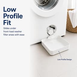 3 Stuks Afvoerbak voor Wasmachines - Lekbak voor Wasmachines - Wasmachine Opvangbak - Eenvoudige Installatie - Voor Wasmachine en Vaatwasser - Voor Kelders, Appartementen, Stacaravans, Garages en Huurwoningen - Wit — thumbnail 2