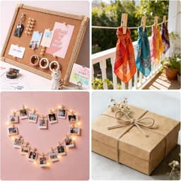 Houten knijpers, duimspijkers en jute touw voor het ophangen van foto's en decoraties, ideaal voor kaarten en creatief gebruik — thumbnail 2