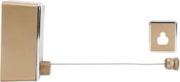 SnelShoppen - Retractable Clothesline Wandgemonteerd RVS Kleding Drooglijn Duurzaam Binnen Buiten Inklapbaar Gold — thumbnail 2