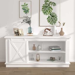 vidaXL - Ophangset - voor - minischuifdeur - 200 - cm - koolstofstaal - wit — thumbnail 2