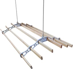 Droogrek Ophangbaar - Wit - 1.8 meter - plafond wasrek — thumbnail 3