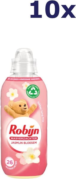 Robijn Wasverzachter Jasmijn Bloesem 650 ml 26 wasbeurten - Doos 10 flessen — thumbnail 1