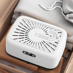 Draagbare Droger | Draagbare Elektrische Kledingdroger,Drogen Met Stofdichte Hoes Opvouwbare Machine Twee Temperatuurregelingen Timer Voor Terras Keuken Binnen Badkamer Wasruimte Buiten Balkon Kampere — thumbnail 3