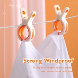 Handdoek klem 9 stuks - Strand handdoek klem - Grote afmetingen, plastic stevige strandstoel - Handdoeken voorkomen weggeblazen door de wind, duurzaam - Large winddichte katoen klem - Plastic spoorloze anti-slip drogen kleding klem — thumbnail 4
