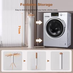 Goodivery ® Opvouwbare en Ruimtebesparende Kledingdroger met Hoog Capaciteit voor Binnen en Buiten — thumbnail 3