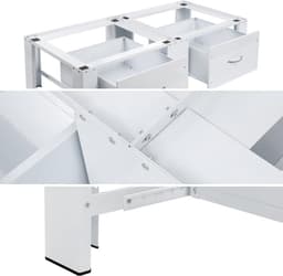 Onderstel voor wasmachines en drogers met 2 lades | max. 300 kg | 126x54x32cm — thumbnail 5
