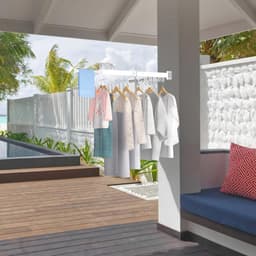 Ruimtebesparend Opvouwbaar Droogrek voor Binnen en Buiten - Ideaal voor Balkon, Badkamer en Slaapkamer — thumbnail 4