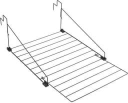Tomado - Droogrek Den Haag - Ophangen aan radiator, deur, douchewand of balkon - 9 meter Drooglengte - 5 jaar garantie - Matzwart — thumbnail 1