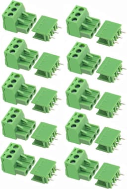 Schroef terminal 3pin 2-delig recht KF2EDG 5.08 - 10 stuks — thumbnail 1