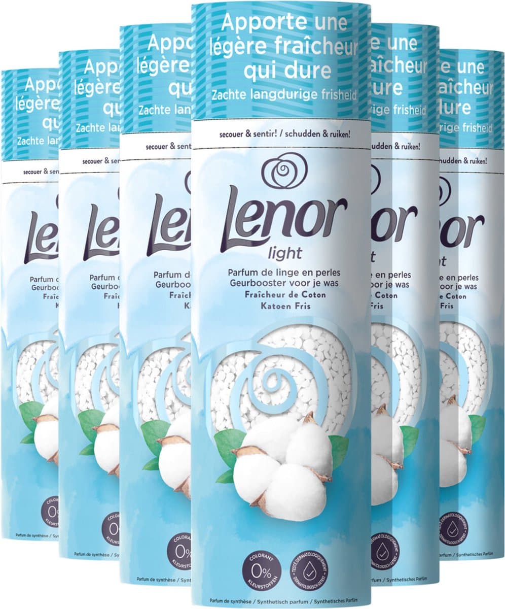 Lenor Light Geurbooster Voor Je Was - Katoen Fris - Wasparfum - 6 x 235 gram — afbeelding 1