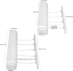 JGS ® Uitschuifbare Wandwaslijn voor Binnen en Buiten met Vier Lijnen tot 3,20 m — thumbnail 5