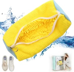Wasmachine voor schoenenzakken Wasmachine voor schoenenzakken Wasmachine voor sneakers Sneakerwaszak met 360° schoonmaakpluisjes Waszak Herbruikbare schoenenzak voor alle soorten schoenen Schoenenwasmachinezak — thumbnail 1