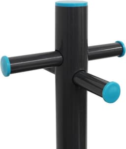 Pole Post met Waslijn en Bodemhuls - Zware Donkergrijs Blauwgroen - 24 m washing line — thumbnail 2