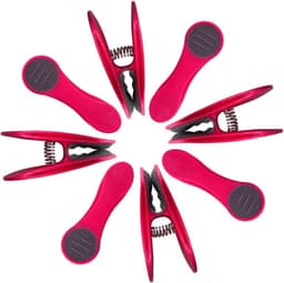96 roze wasknijpers met roestvrijstalen veren - BellaCott luipaard katoenen wasknijperzak Wasknijperzak — thumbnail 4