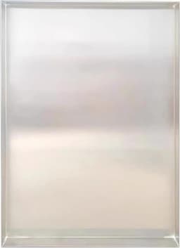 Lekbak Wasmachine - Roestvrij Staal Bak - Vloer Beschermen - Zonder Afvoer - 30x70x5cm - Zilverkleurig — thumbnail 1