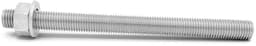 Chemische Ankers - Draadstang Moer - Zware Bevestiging - Roestvrij Staal A2 - M10 x 120mm - Zilverkleurig — thumbnail 2