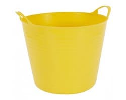 Excellent houseware Flexibele kuip / emmer - geel - 27 liter - kunststof - 42 x 35 cm — afbeelding 1