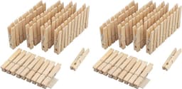 50x Houten Wasknijpers Duurzaam Winddicht voor Waslijn en Wasrek — thumbnail 4