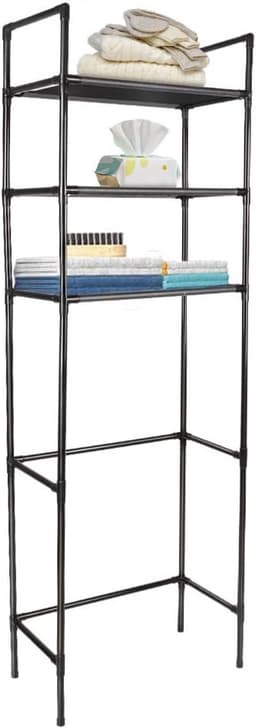 homewell Washing Machine Shelf, Storage Rack Above Toilet with 3 Shelves, Shelf Above the Washing Machine Metal for Toilet and Bathroom, Space-Saving Standing (150 x 50 x 26 cm) — thumbnail 1