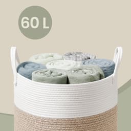SONGMICS - Wasmand - Wasmand voor Kinderen - 60 L - Met Handgrepen - Voor Kinderkamer — thumbnail 5