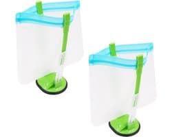 Baggy Houder - Opbergzak Clip - Voedsel Vullen Drogen - Verstelbaar Ontwerp - 21 x 35 cm - Groen