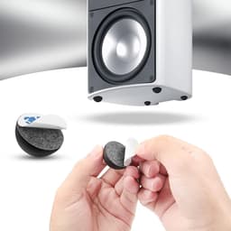 8x Zelfklevende Rubber Voetjes 30mm Zwart voor Luidsprekers, Elektronica & Meubels — thumbnail 2