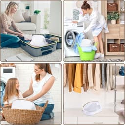 MK Stoer - Waszakken voor schoenen - Wasmachine - Herbruikbaar - Netto - Ritssluiting - Schoenen - 2 stuks waszakken voor schoenen, wasmachine, netto voor schoenen, herbruikbaar, wasnet met ritssluiting. — thumbnail 2