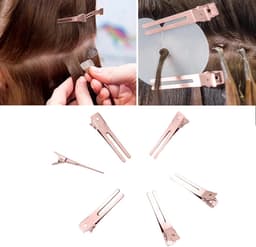 50x Metalen Alligator Haarspelden Zilver – Kappersclips Dubbele Stekker voor Kapsels & DIY Strikken — thumbnail 5